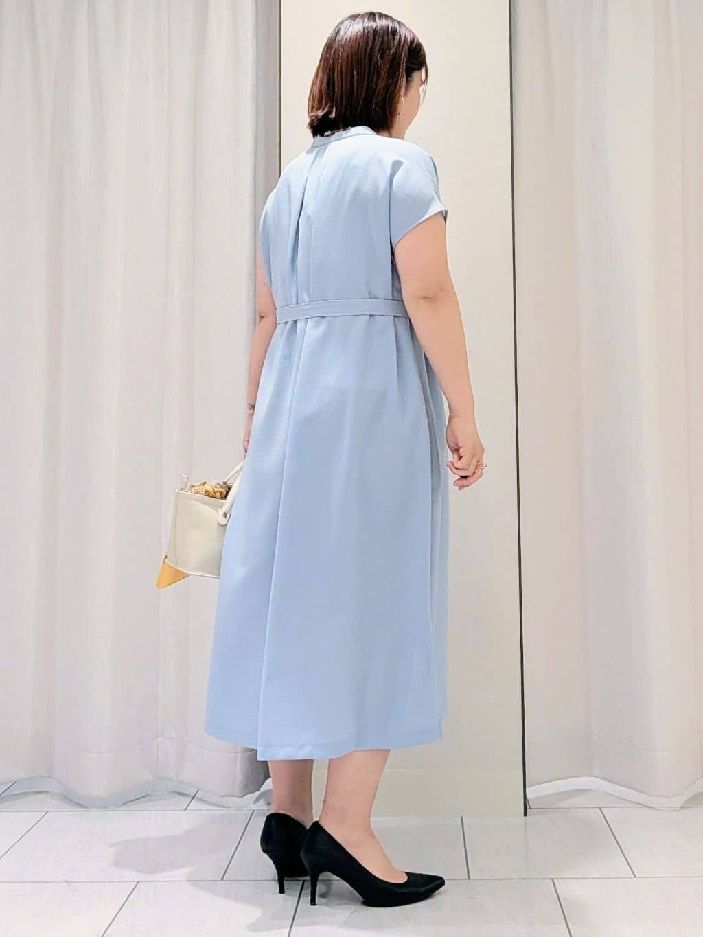Onumaさんの「UNTITLED｜【UV/接触冷感/遮熱/通気性】スラブバンドカラーワンピース」を使ったコーディネート