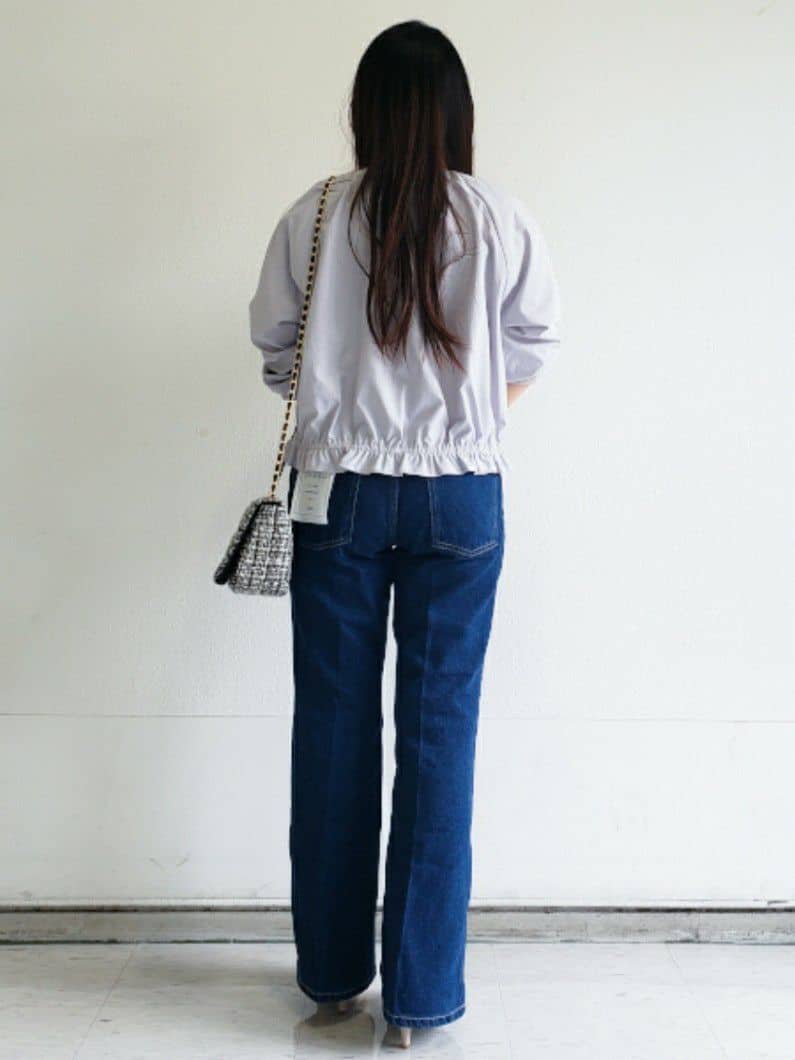 Riaさんの「index｜接触冷感ノーカラーブルゾン【洗濯機OK／防シワ】」を使ったコーディネート