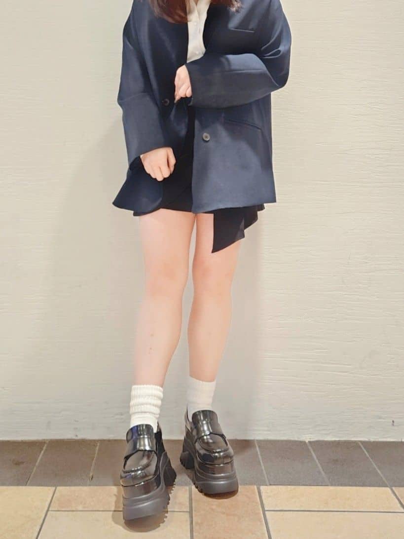 紫桜-shion-さんの「ESPERANZA｜プラットフォームローファー」を使ったコーディネート