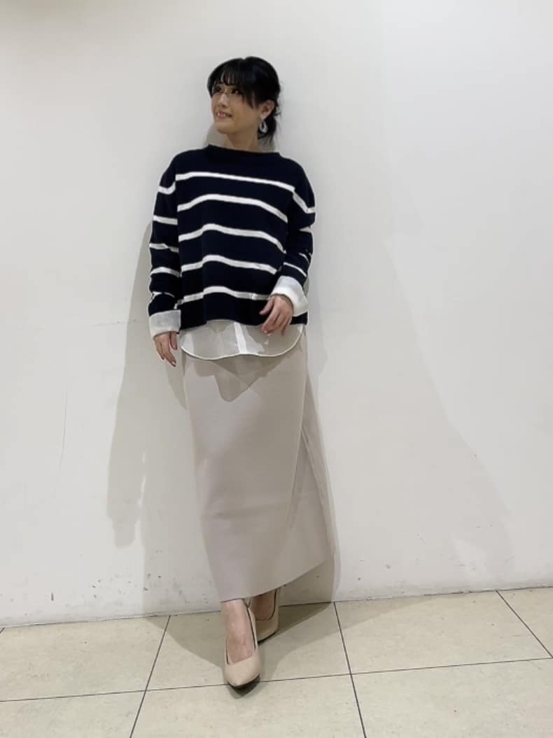 watanabeさんの「UNTITLED｜◆【ゆったり/洗える】クロップドニットプルオーバー」を使ったコーディネート