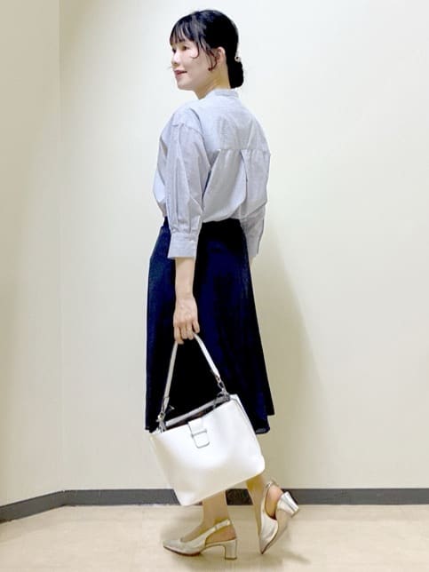  beni_gingerさんの「Reflect｜【接触冷感】八分袖フロントフリルブラウス」を使ったコーディネート