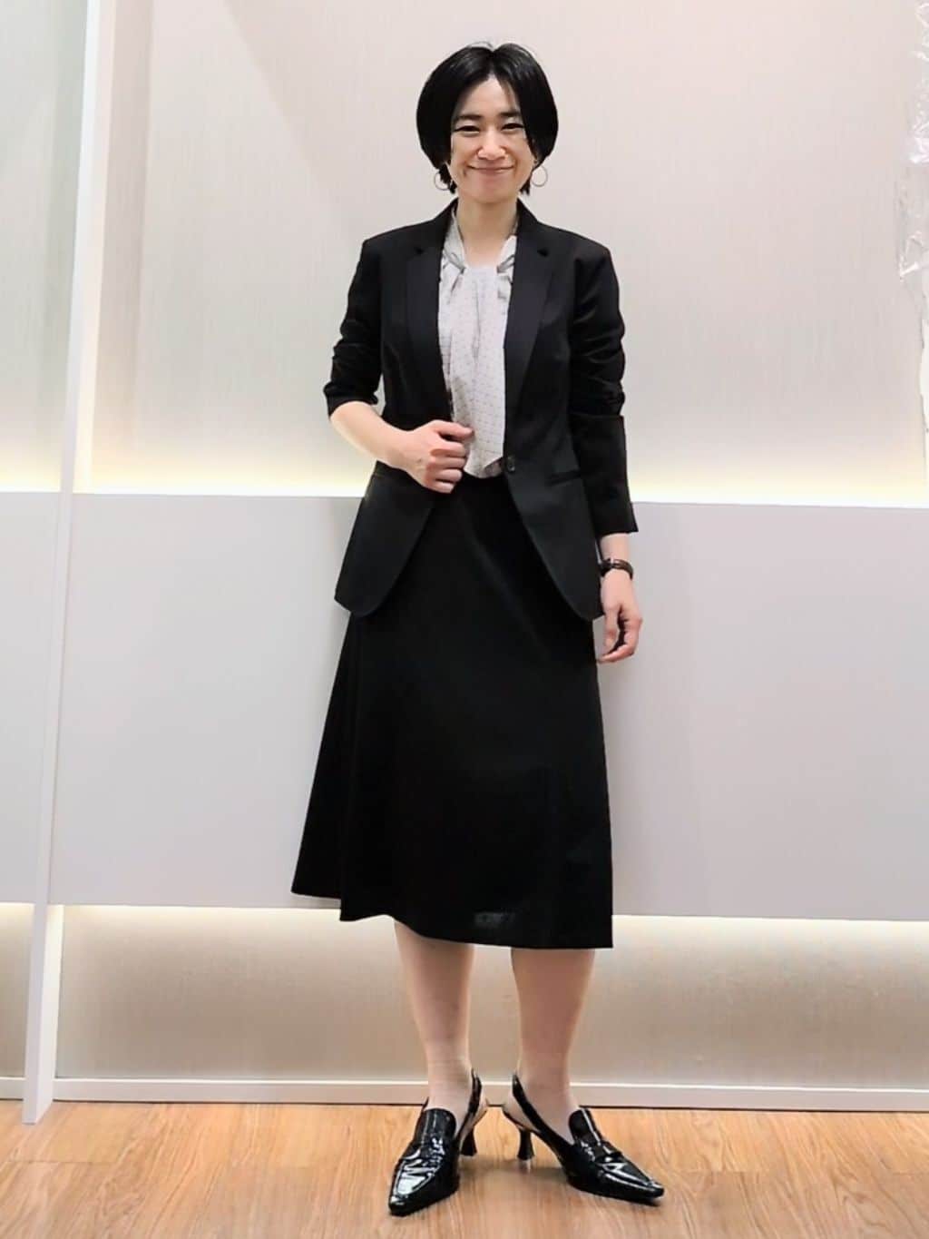 ミズタさんの「UNTITLED｜【UV/接触冷感/スーツ】ジャージテーラードジャケット」を使ったコーディネート