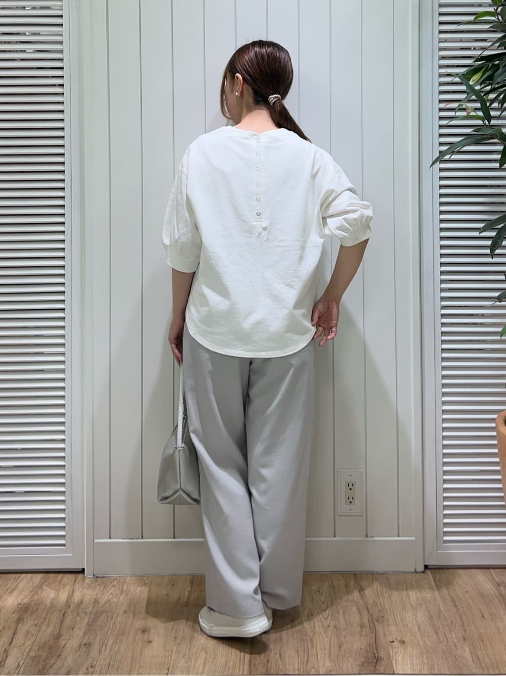 Ayakaさんの「Dessin｜【360度可愛い】バックヘンリーカットソー5分袖」を使ったコーディネート