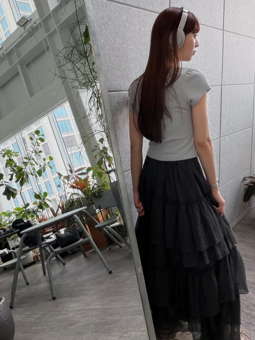 kanamiさんの「CODE A｜M dramatic skirt」を使ったコーディネート