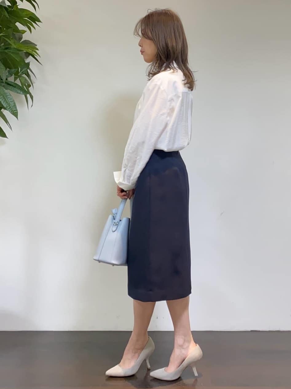 tomoさんの「UNTITLED｜【セットアップ可/UV/接触冷感】エアリーノーカラージャケット」を使ったコーディネート