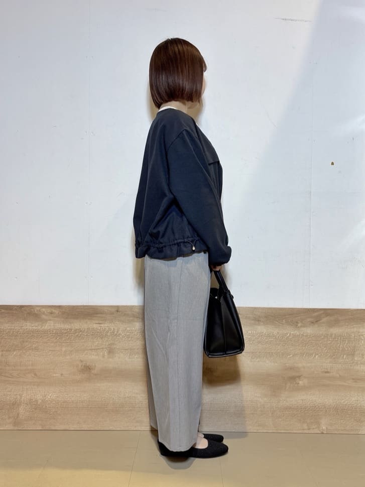 るねさんの「SHOO･LA･RUE｜【S-LL/二の腕カバー】品よく隠せる ドット刺繍5分袖ニット」を使ったコーディネート