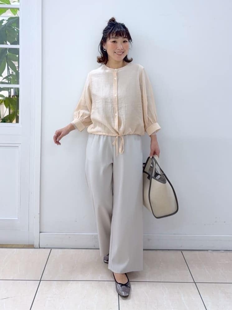 Osawaさんの「Dessin｜【洗える】シアーチュールポイントカットソー」を使ったコーディネート