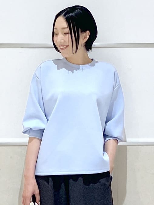 eriko さんの「Dessin｜【洗える】8分袖ボンディングカットソー」を使ったコーディネート