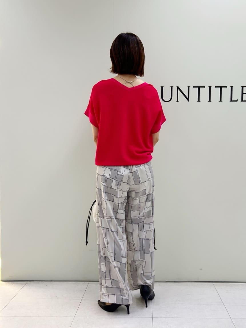 Mikiさんの「UNTITLED｜【11色展開/体型カバー】前後2WAYフレンチスリーブニット」を使ったコーディネート