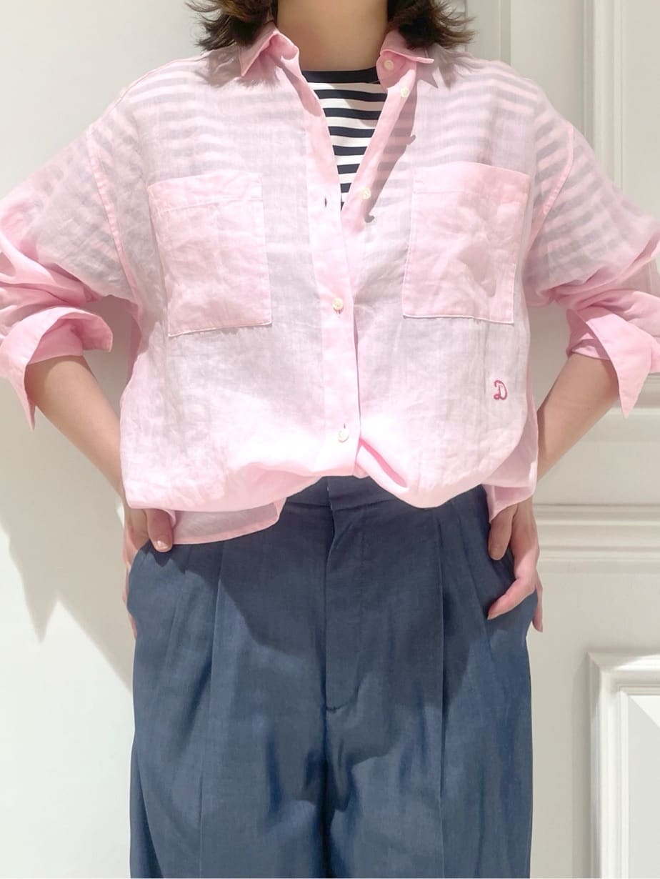 makiさんの「DRESSTERIOR｜【人気定番/ウォッシャブル】ガーメントダイラミーシャツ」を使ったコーディネート