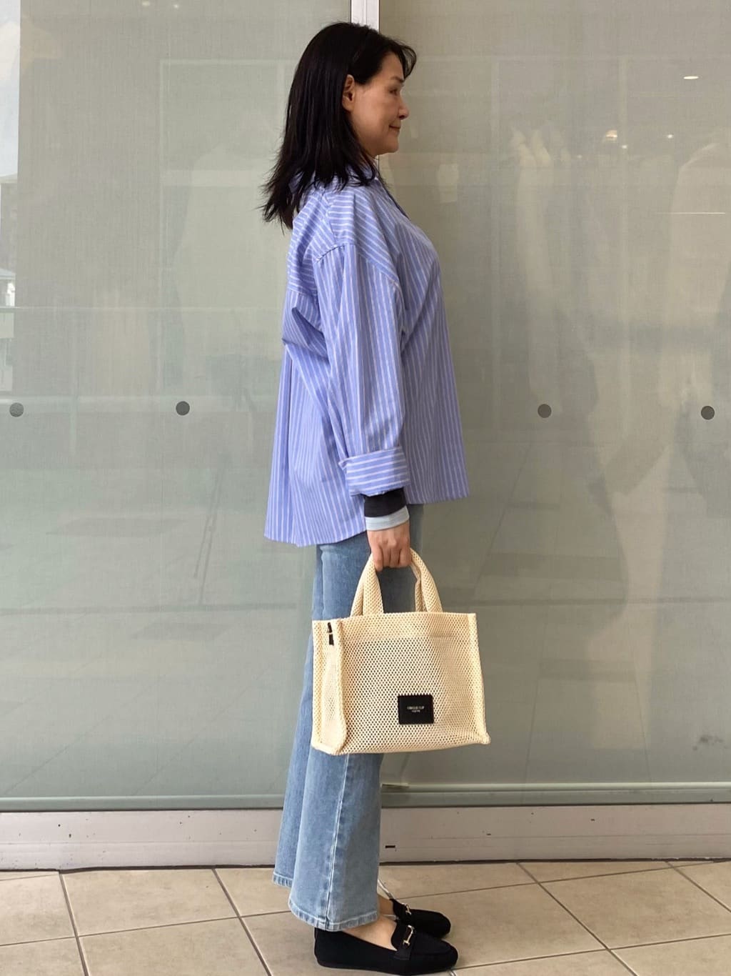 Jeanさんの「OPAQUE.CLIP｜バックシャンスキッパーシャツ【洗濯機OK】」を使ったコーディネート