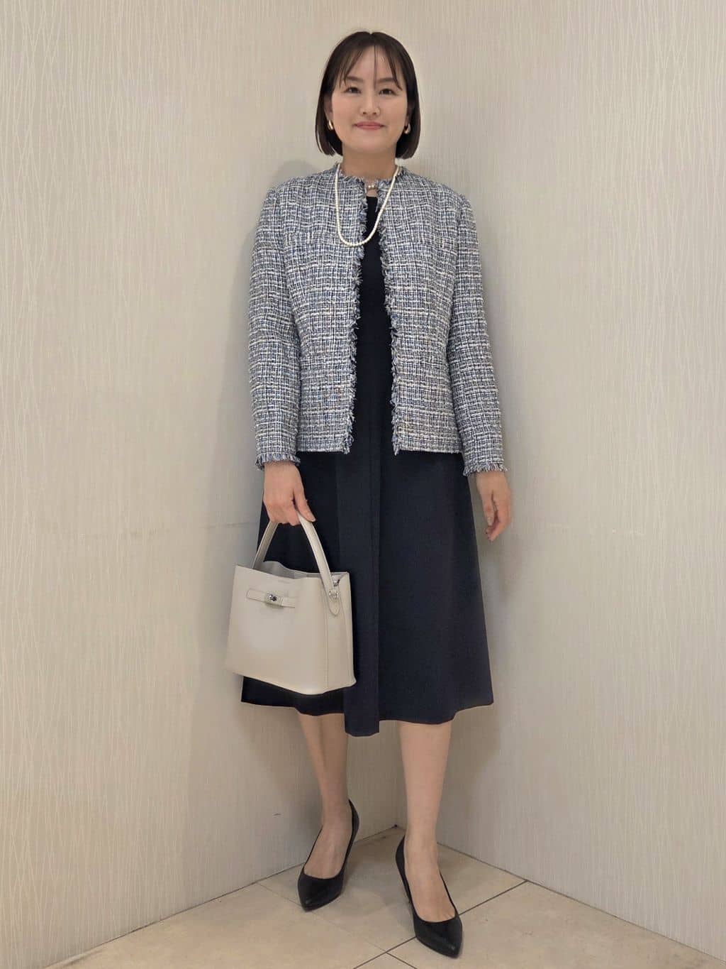 naokoさんの「UNTITLED｜【仕事着/スーツ】ファンシーツイード ジャケット」を使ったコーディネート