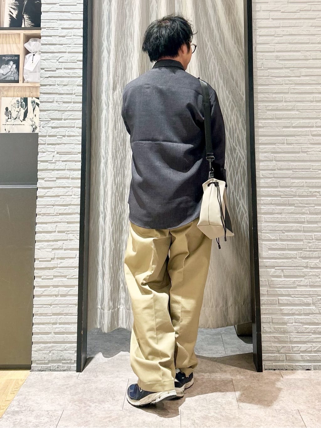 KENJI Iさんの「THE SHOP TK｜【LINO FINE】リネンライク 長袖シャツ UVカット/イージーケア/吸水速乾/洗濯機OK」を使ったコーディネート