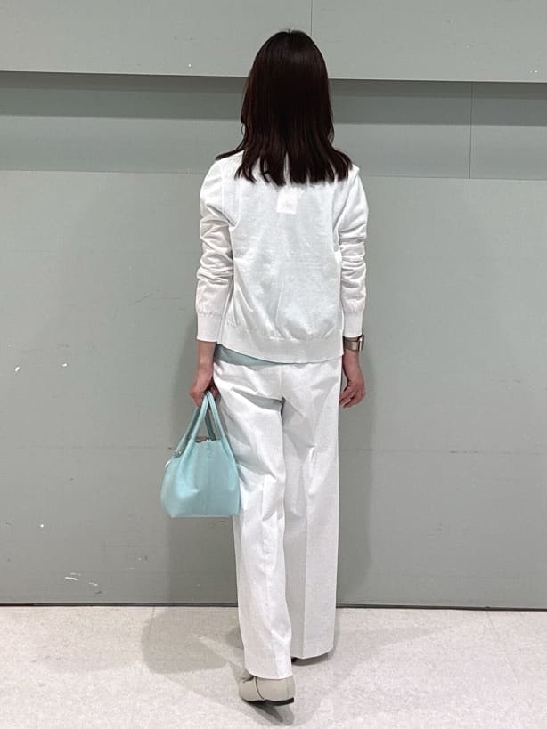makiさんの「UNTITLED｜◆【9色展開/アンサンブル可】コットンクルーネックカーディガン」を使ったコーディネート