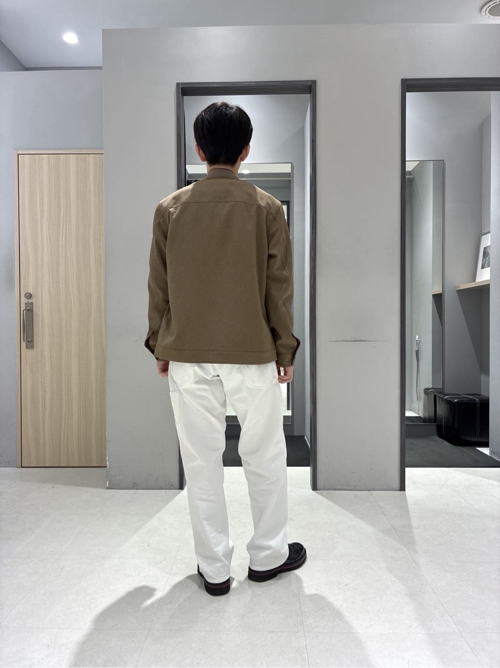 わいずみさんの「TAKEO KIKUCHI｜リネンライクカルゼ リブブルゾン」を使ったコーディネート