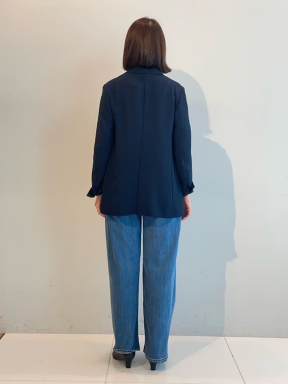 murayamaさんの「INDIVI｜【洗える／大人シアー】タックプリーツ7分袖ブラウス」を使ったコーディネート