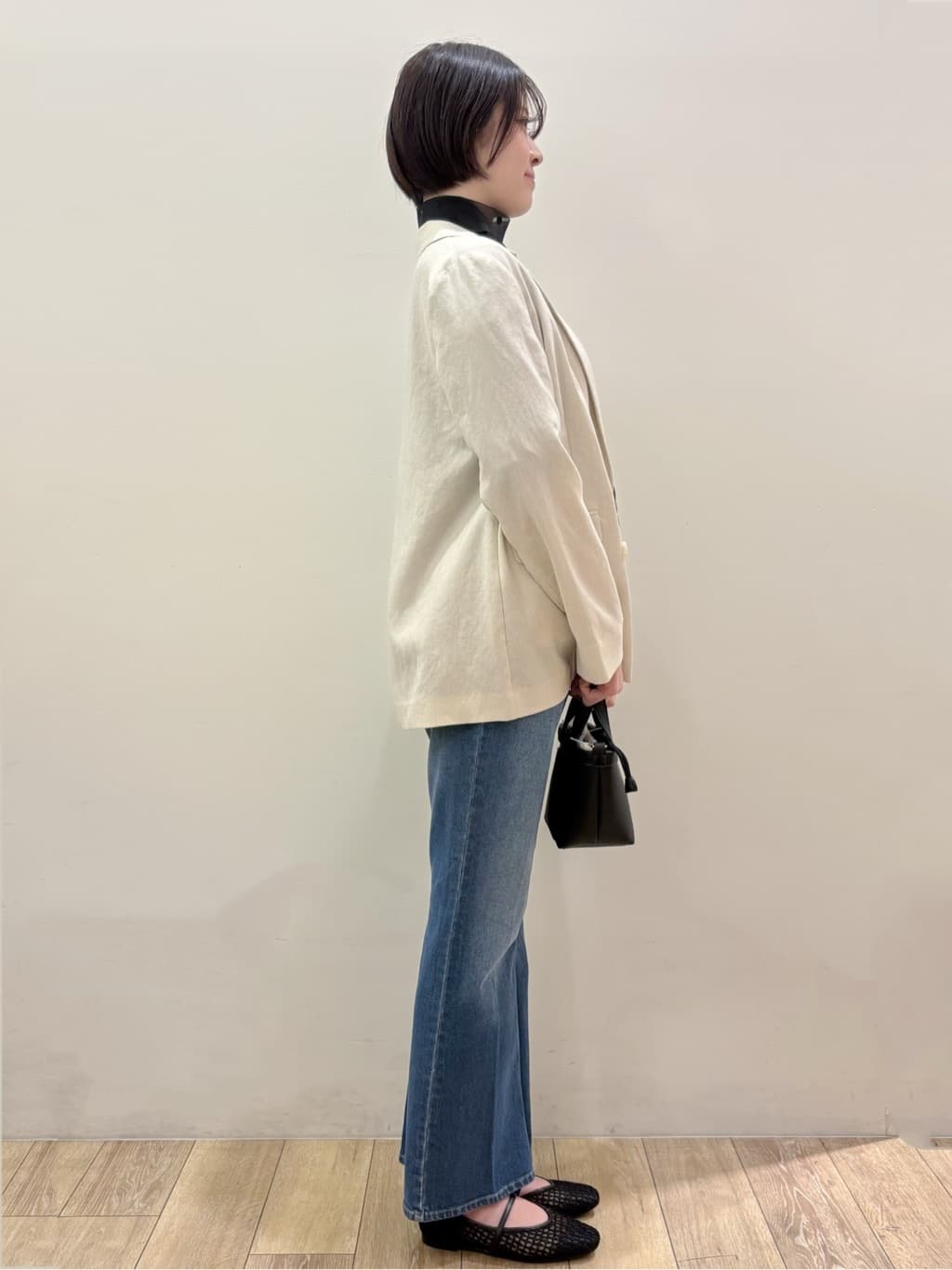 RINさんの「OPAQUE.CLIP｜フリンジジャカードブラウス【洗濯機OK】」を使ったコーディネート