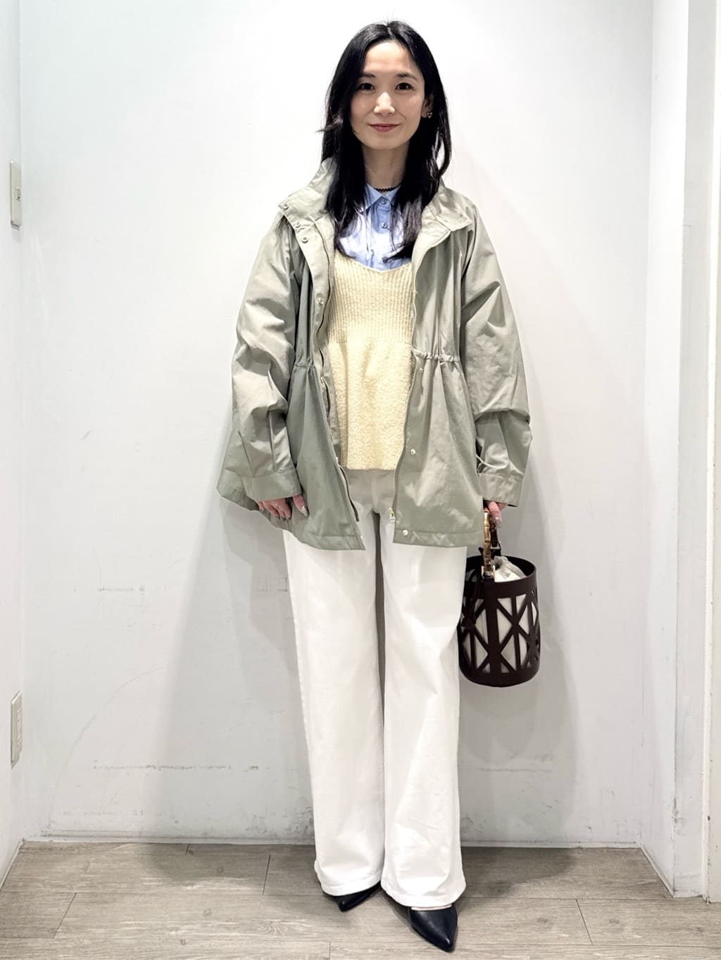 yuicciさんの「OPAQUE.CLIP｜撥水スタンドZIPブルゾン【洗濯機OK／UVケア／花粉対応】」を使ったコーディネート