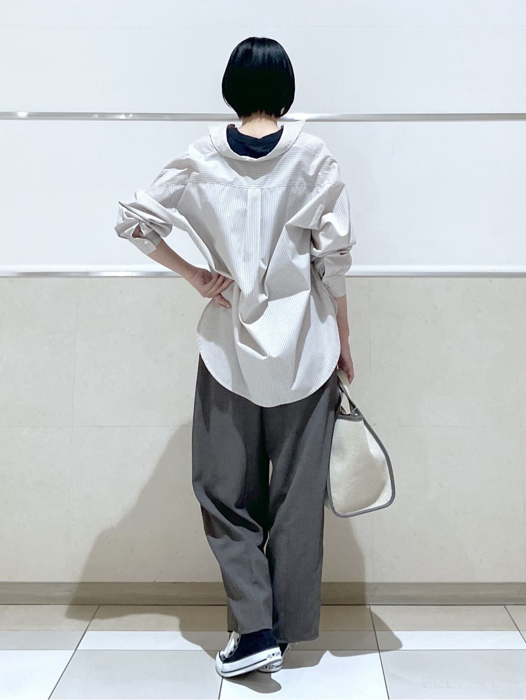 eriko さんの「Dessin｜【洗える】高密度ベーシックシャツ」を使ったコーディネート