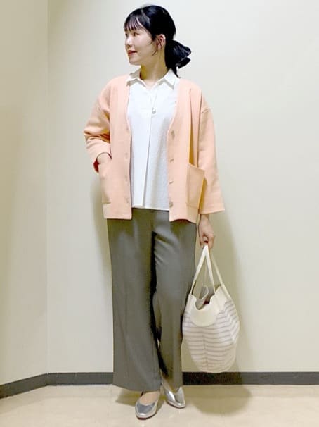  beni_gingerさんの「Reflect｜【着回し力◎】ジャケット風ニットカーディガン」を使ったコーディネート