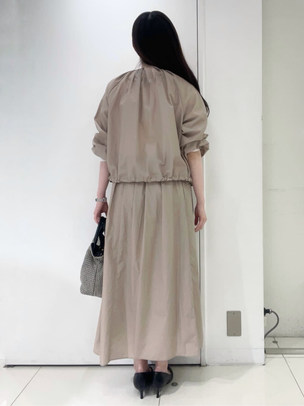 moeさんの「UNTITLED｜◆【セットアップ可/はっ水】シャイニータイプライターブルゾン」を使ったコーディネート