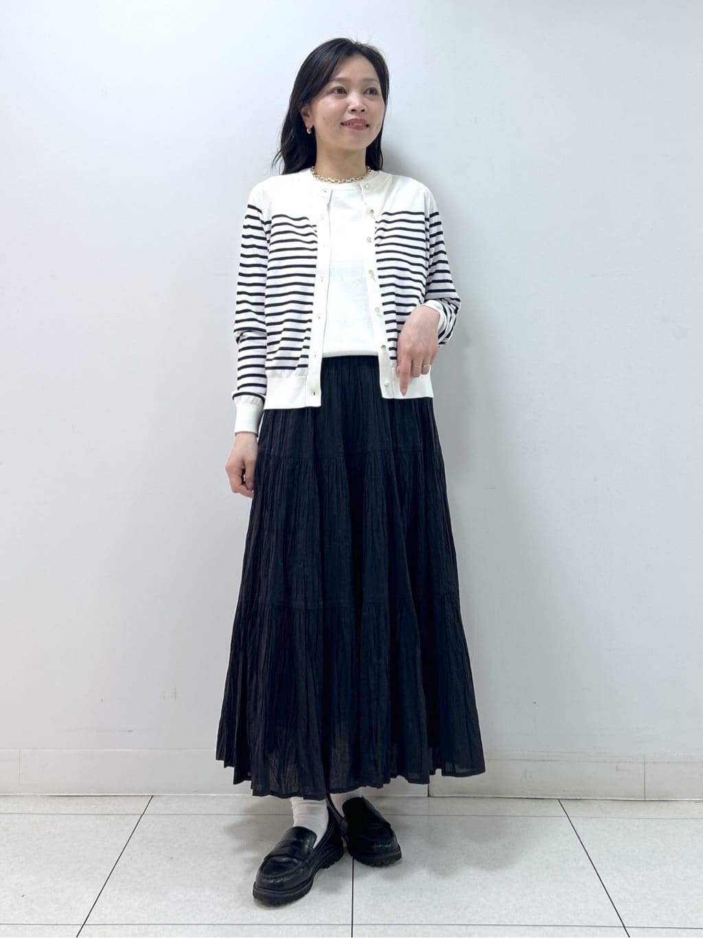 Kaiさんの「Dessin｜【2点セット/洗える】アンサンブルニット」を使ったコーディネート