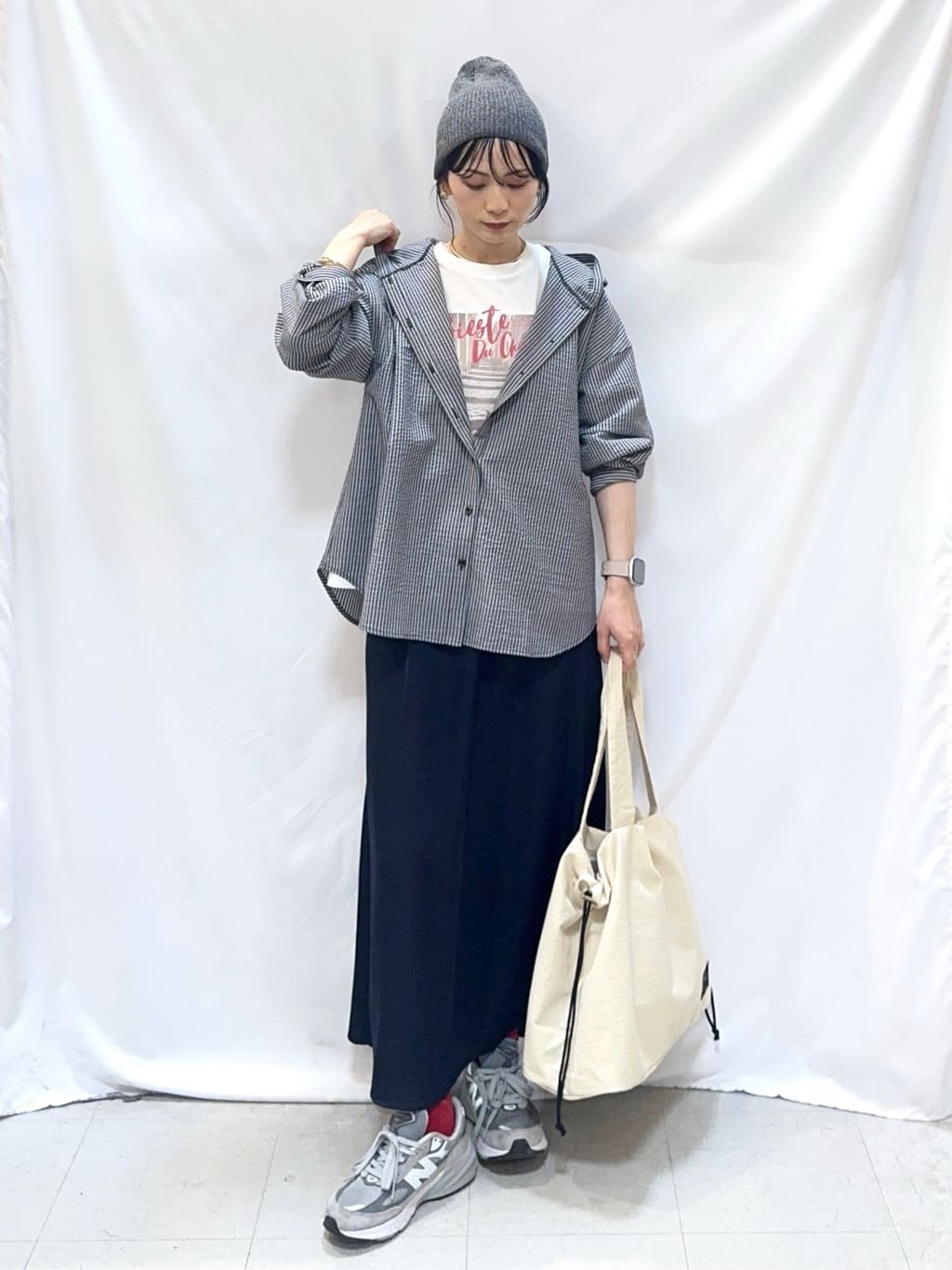 𝐇𝐢𝐫𝐨𝐦𝐢さんの「SHOO･LA･RUE｜【綿100％/S-LL/プチプラ】選べる3柄 プリントアソートTシャツ」を使ったコーディネート