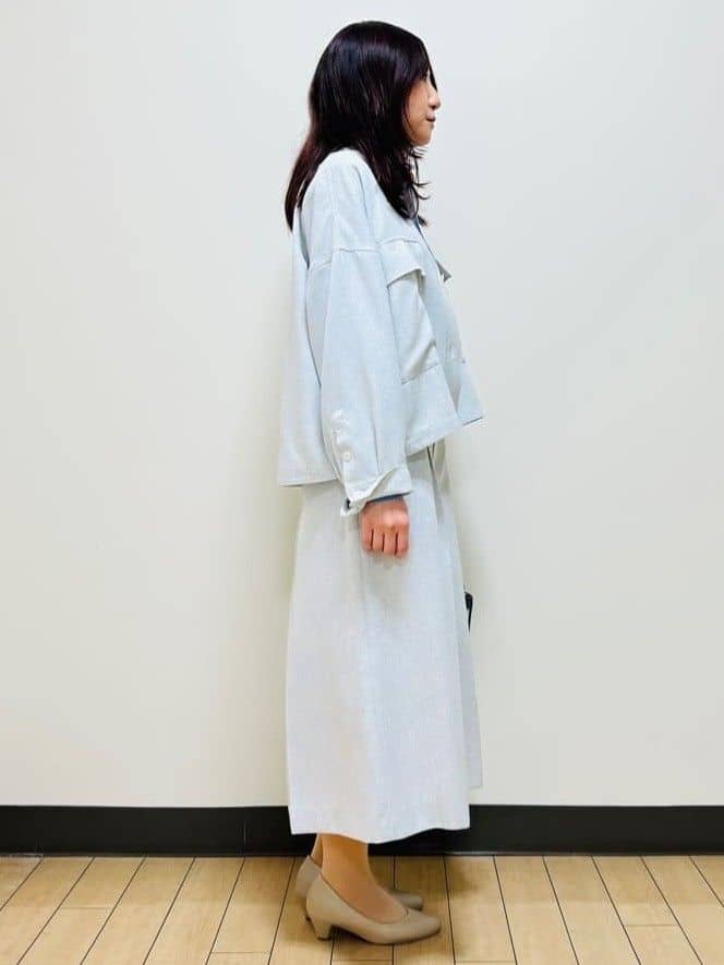 miiiさんの「Reflect｜リネンライクシャツブルゾン」を使ったコーディネート