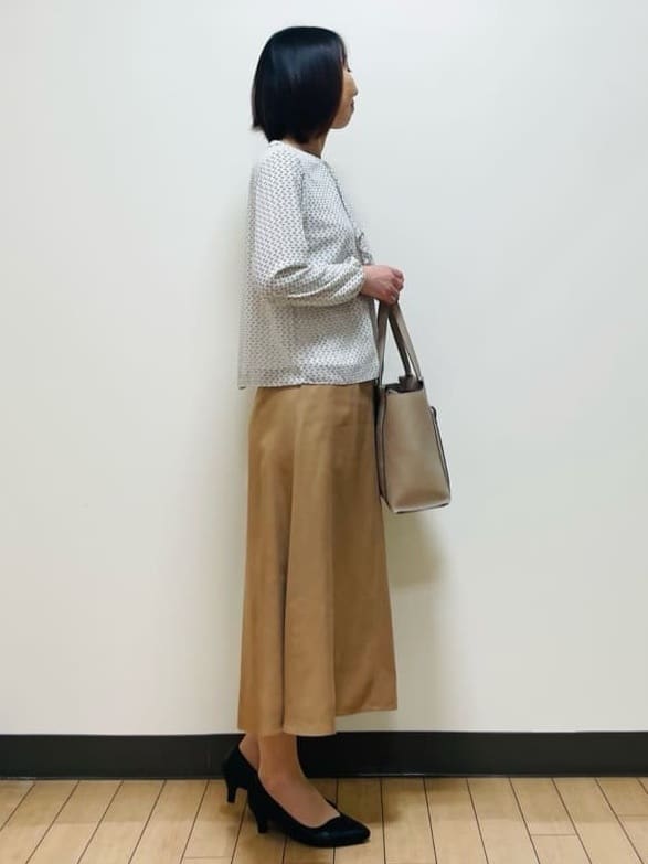 Riiさんの「Reflect｜【UVカット／接触冷感】フロントフリルシフォンブラウス」を使ったコーディネート