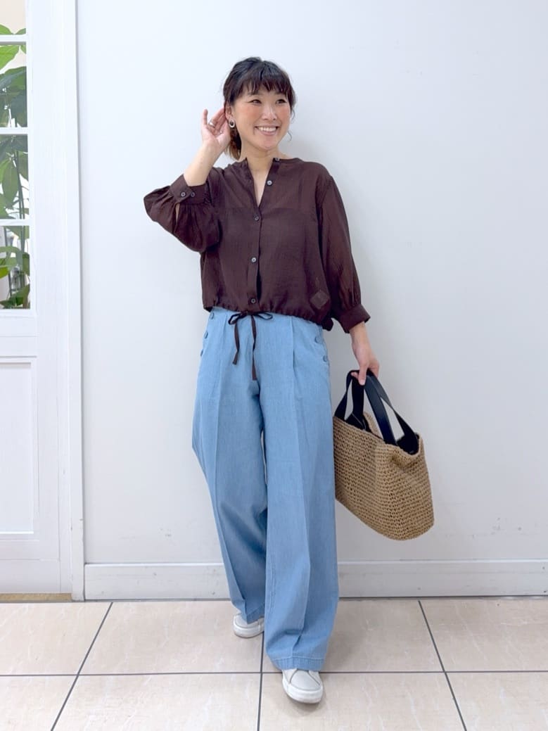 Osawaさんの「Dessin｜【洗える】シアードロストブラウス」を使ったコーディネート