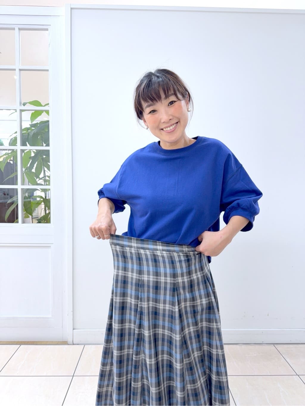 Osawaさんの「Dessin｜【360度可愛い】バックヘンリーカットソー5分袖」を使ったコーディネート