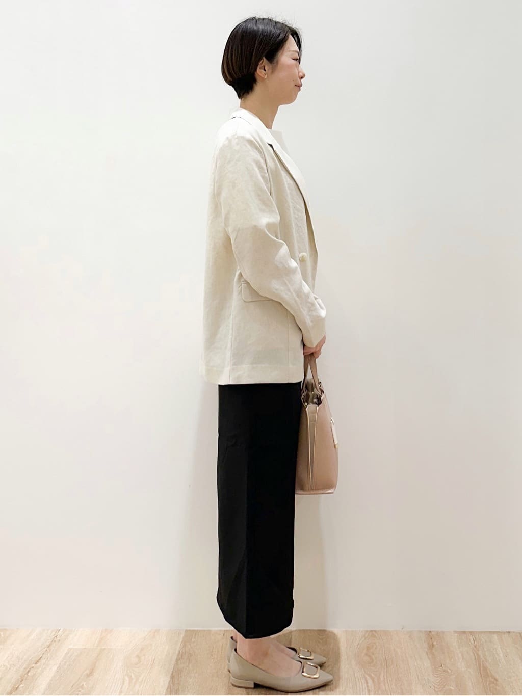 yurieさんの「OPAQUE.CLIP｜【UV／接触冷感】ダブルブレストジャケット《防シワ加工／洗える》」を使ったコーディネート