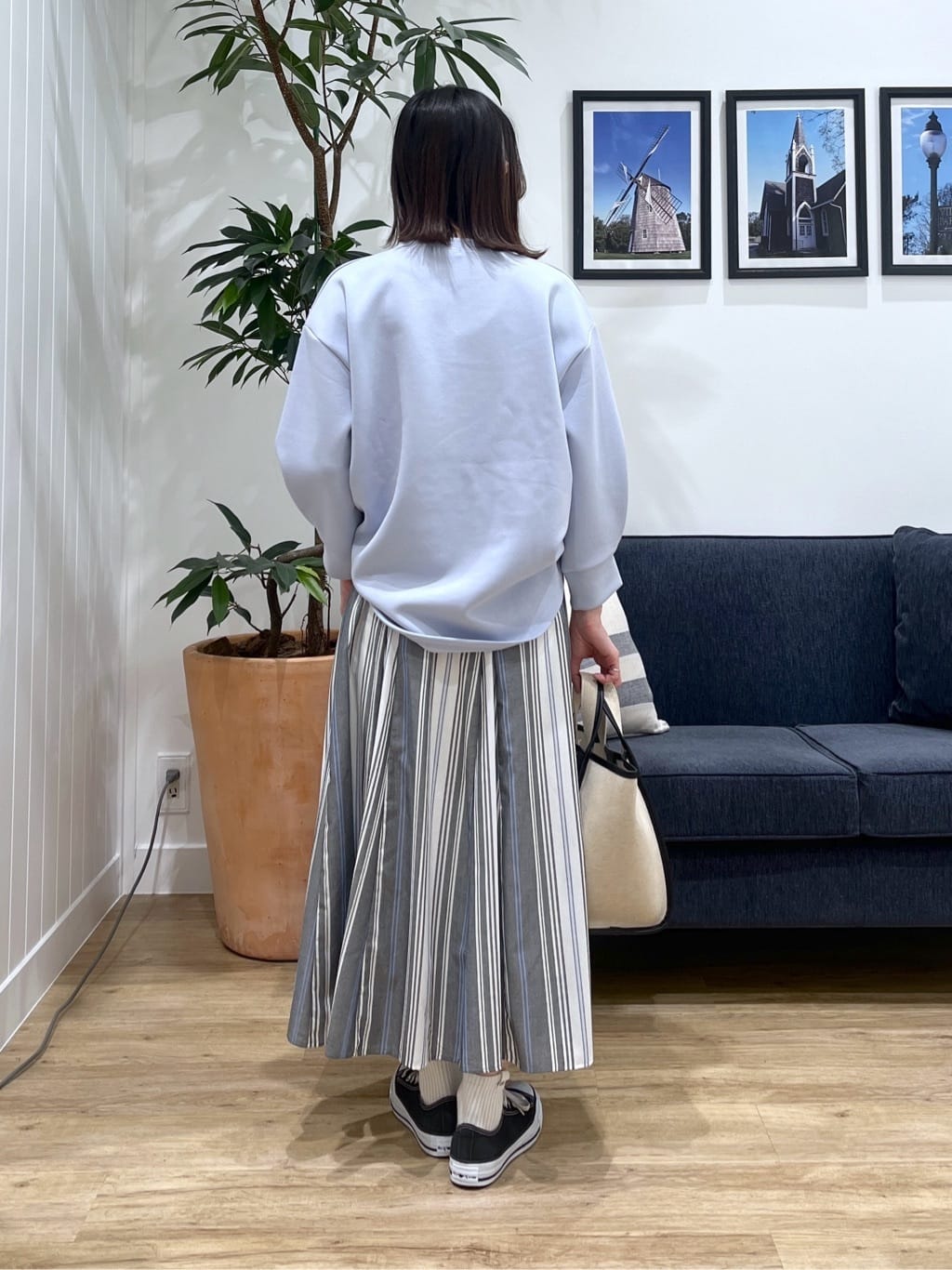 canaさんの「Dessin｜【洗える】8分袖ボンディングカットソー」を使ったコーディネート