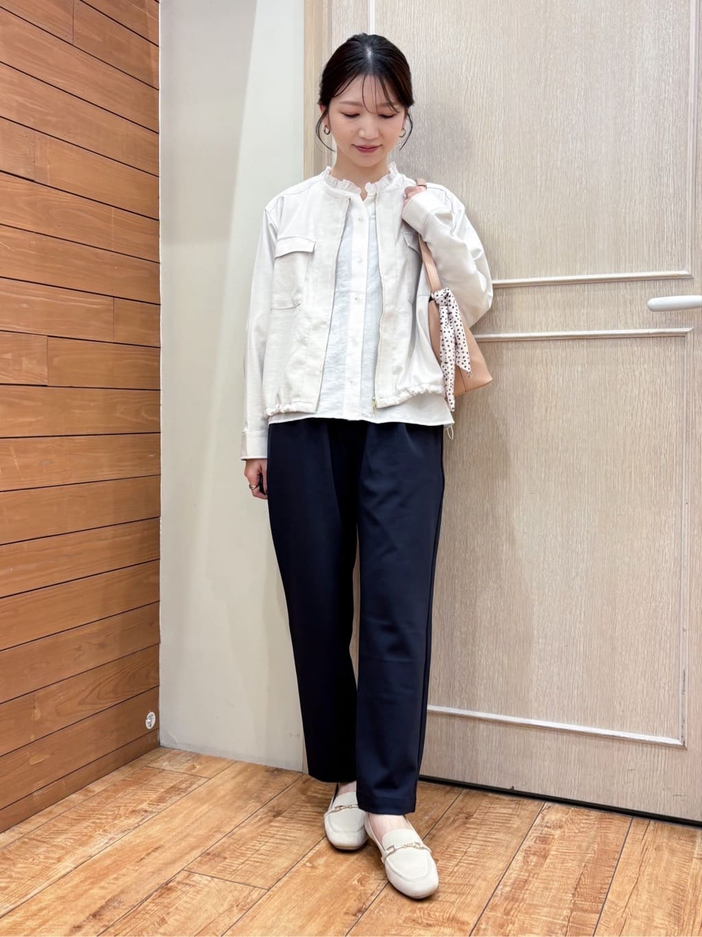 なみさんの「SHOO･LA･RUE｜【洗える】ニットローファー」を使ったコーディネート