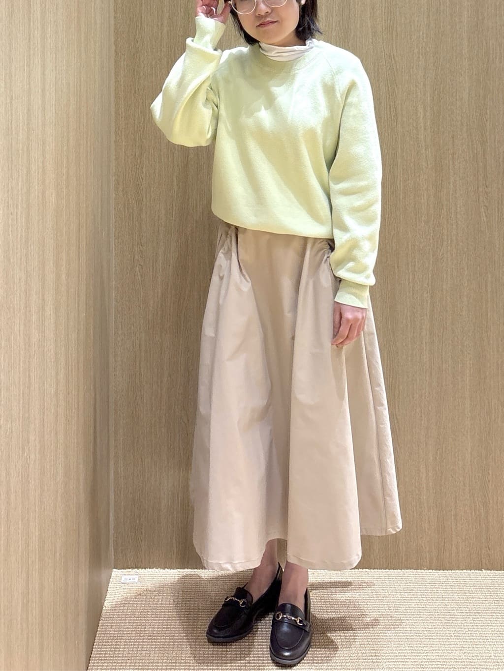Sumiさんの「OPAQUE.CLIP｜スウェットライクニット【洗濯機OK】」を使ったコーディネート