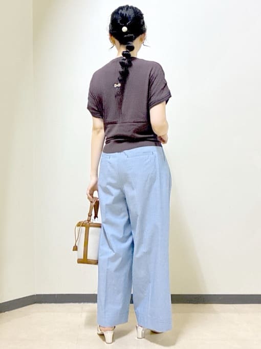  beni_gingerさんの「Reflect｜【選べる7色◎／手洗い可／二の腕カバー】半袖ニット」を使ったコーディネート