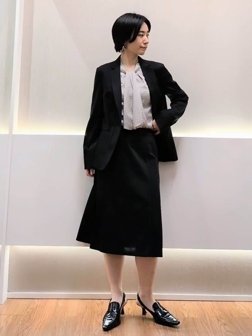 ミズタさんの「UNTITLED｜【UV/接触冷感/スーツ】ジャージテーラードジャケット」を使ったコーディネート