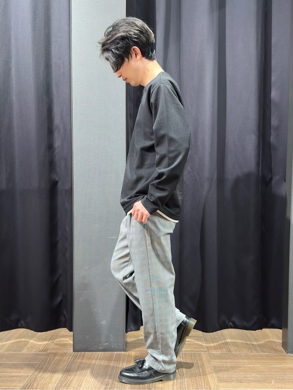 tomoyaさんの「THE SHOP TK｜【とにかく伸びて、しっかり戻る】ハイパーストレッチ イージーパンツ　洗濯機OK」を使ったコーディネート
