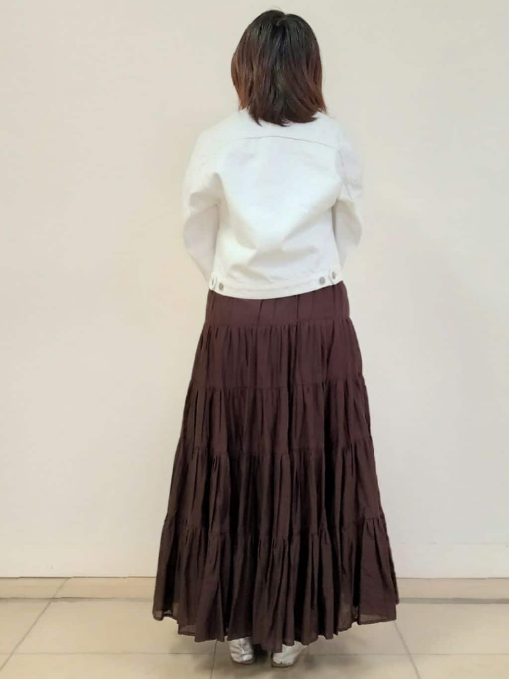emiさんの「DRESSTERIOR｜【ウォッシャブル】バンドカラー ホワイトＧジャン」を使ったコーディネート