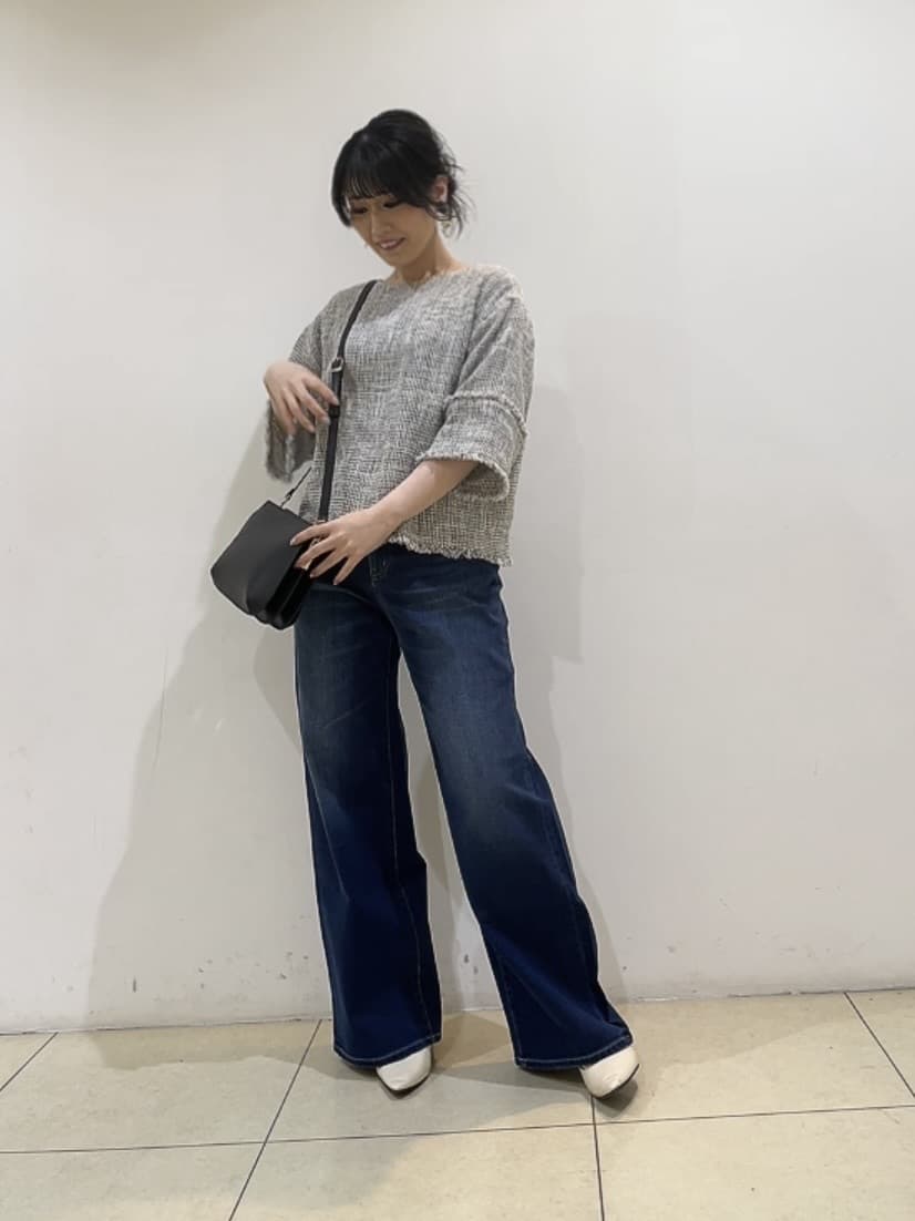 watanabeさんの「UNTITLED｜◆【洗える】ツイードドルマンブラウス」を使ったコーディネート