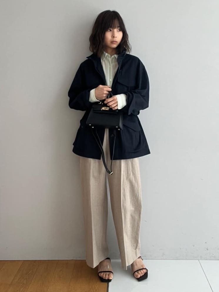 misaさんの「DRESSTERIOR｜【ウォッシャブル】コンパクトコットンミリタリーブルゾン」を使ったコーディネート