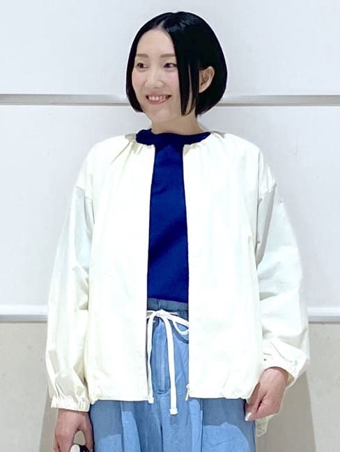 eriko さんの「Dessin｜【洗える】コットンナイロンバルーンヘムブルゾン」を使ったコーディネート