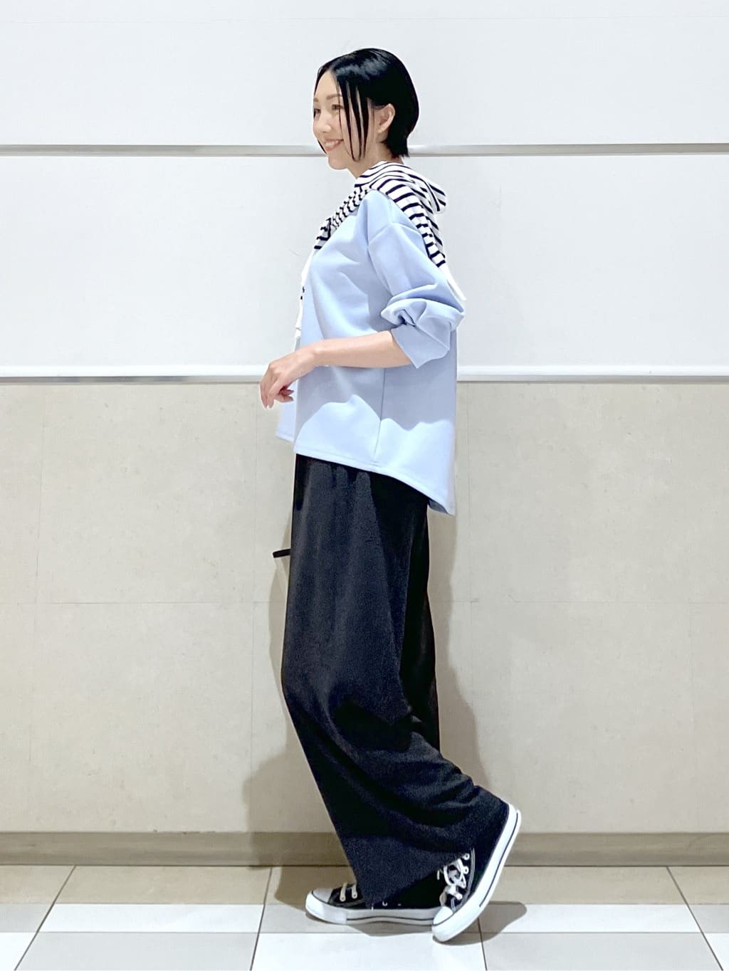 eriko さんの「Dessin｜【洗える】8分袖ボンディングカットソー」を使ったコーディネート