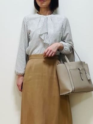 Riiさんの「Reflect｜【UVカット／接触冷感】フロントフリルシフォンブラウス」を使ったコーディネート