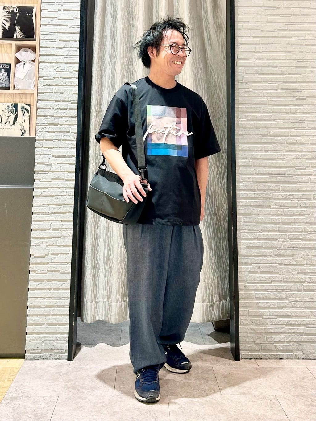 KENJI Iさんの「THE SHOP TK｜コード刺繍 半袖Tシャツ 洗濯機OK」を使ったコーディネート