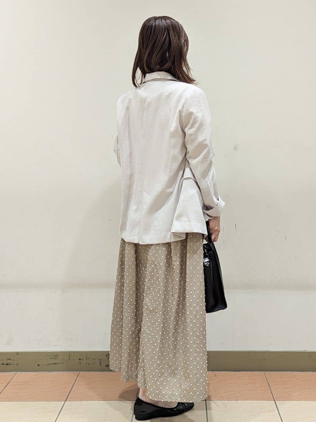 Miさんの「OPAQUE.CLIP｜メタル&times;ビジュー3連リング ネックレス」を使ったコーディネート