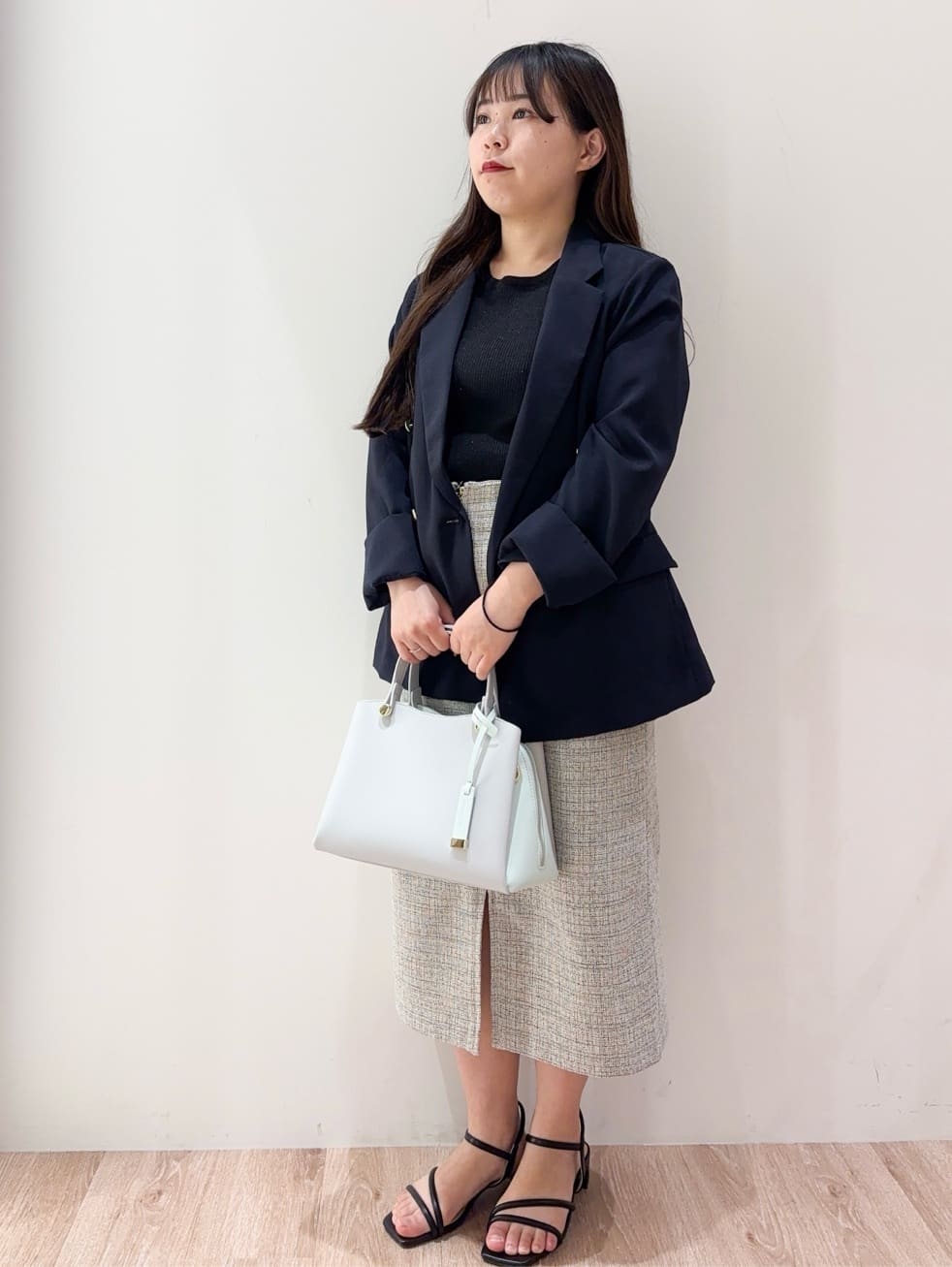 hinachiさんの「OPAQUE.CLIP｜《再入荷》ダブルブレストテーラードジャケット【接触冷感／吸水速乾／イージーアイロン／防シワ／洗濯機O」を使ったコーディネート