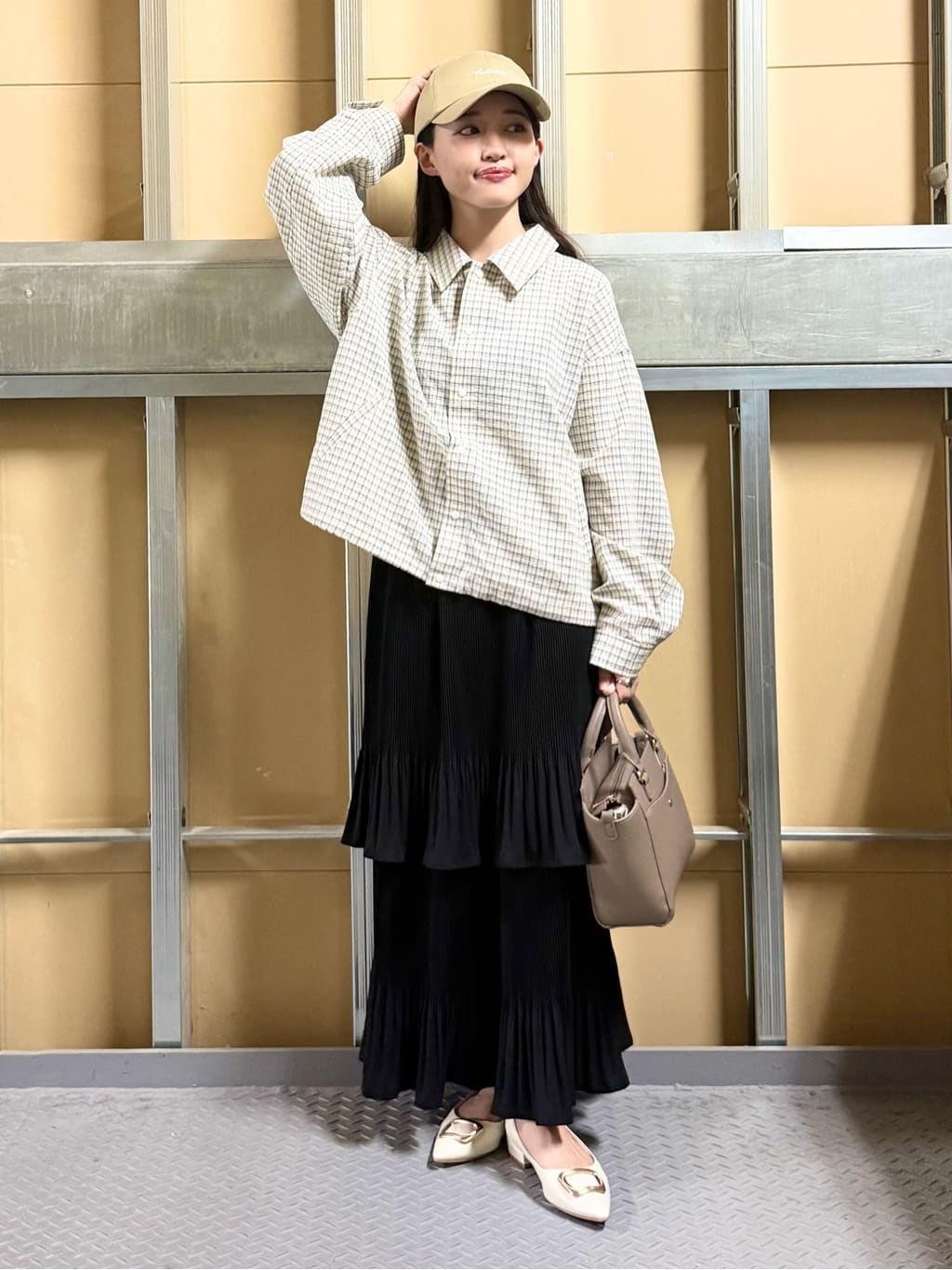 sahoさんの「THE SHOP TK｜ショート丈シャツブルゾン」を使ったコーディネート