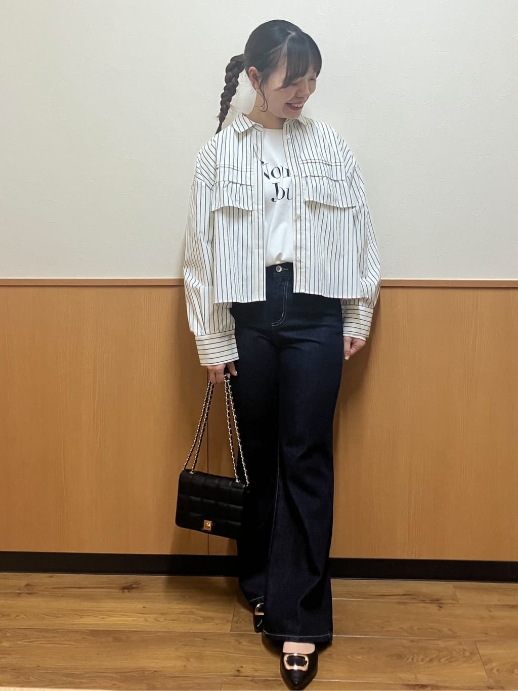 MAYUKIさんの「index｜タックフリルシャツ【洗濯機OK】」を使ったコーディネート