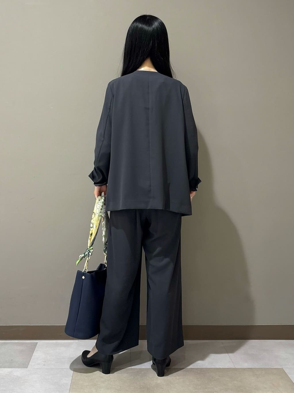 KEIKOさんの「INDIVI｜【接触冷感／透湿／着る日傘】ノーカラージャケット」を使ったコーディネート